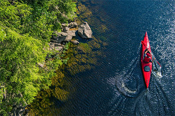 Kayaking the White River in Eureka Springs, Arkansas